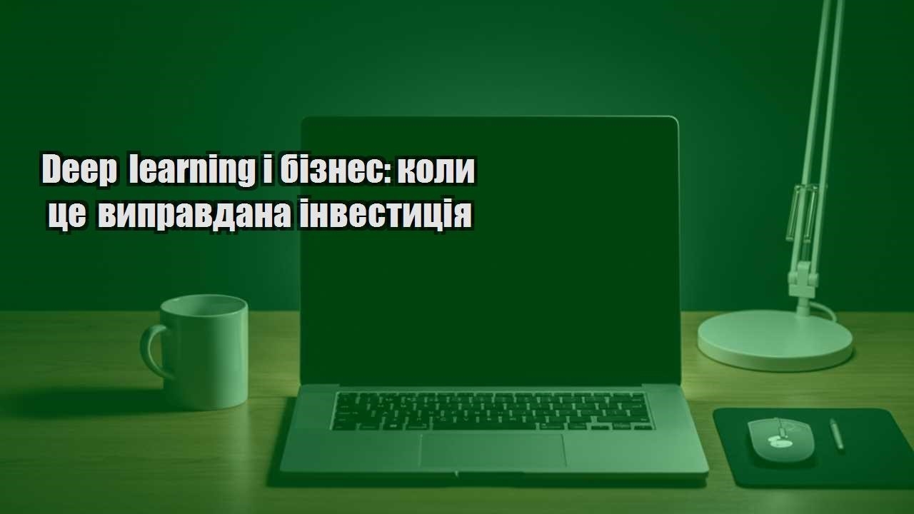 Детальніше про статтю Deep learning і бізнес: коли це виправдана інвестиція